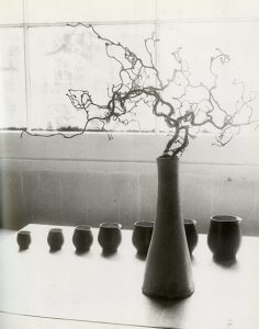Jone Coper photo, 1995, of Rie pots with SKN connection